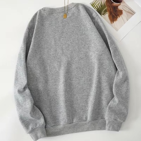 NWT Halloween Themed Gray, Pink and Black Mean Girls Sweatshirt in Size Small - Picture 2 of 7